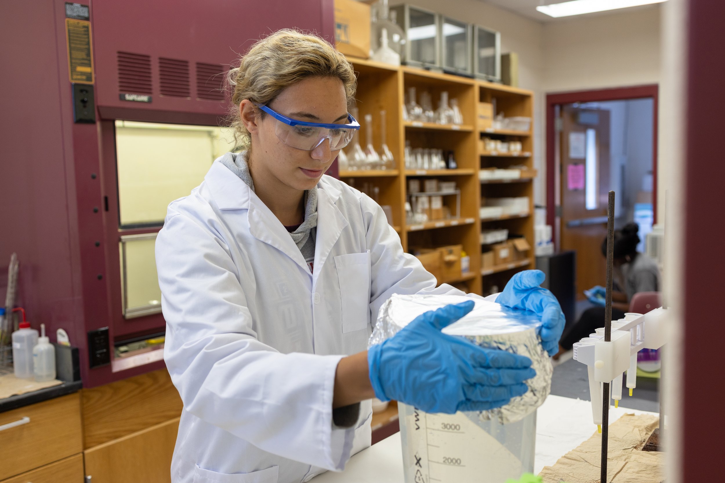 Campbellsville University Student Beyza Bektasoglu is one of several involved in the NSF grant research project