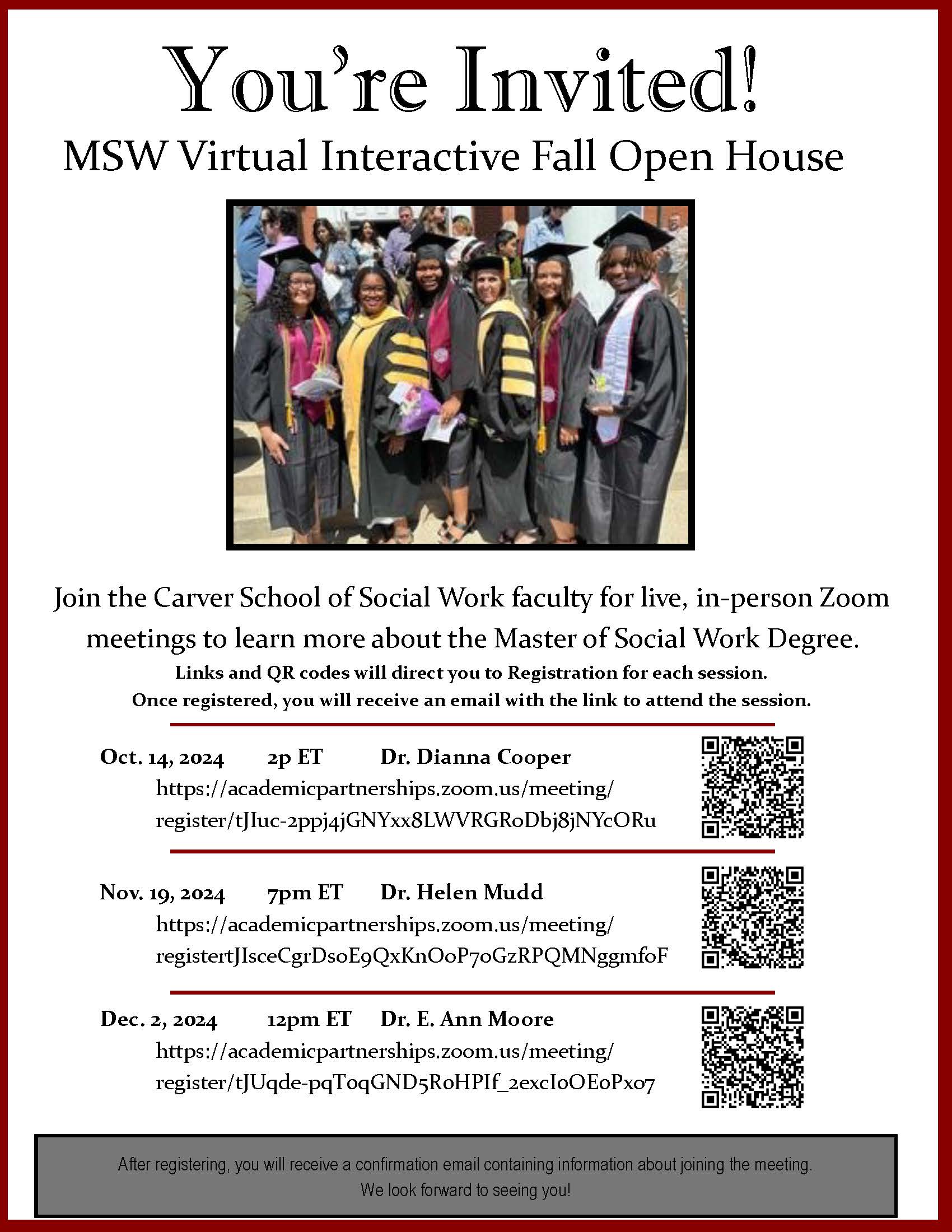 MSW Zoom Open House