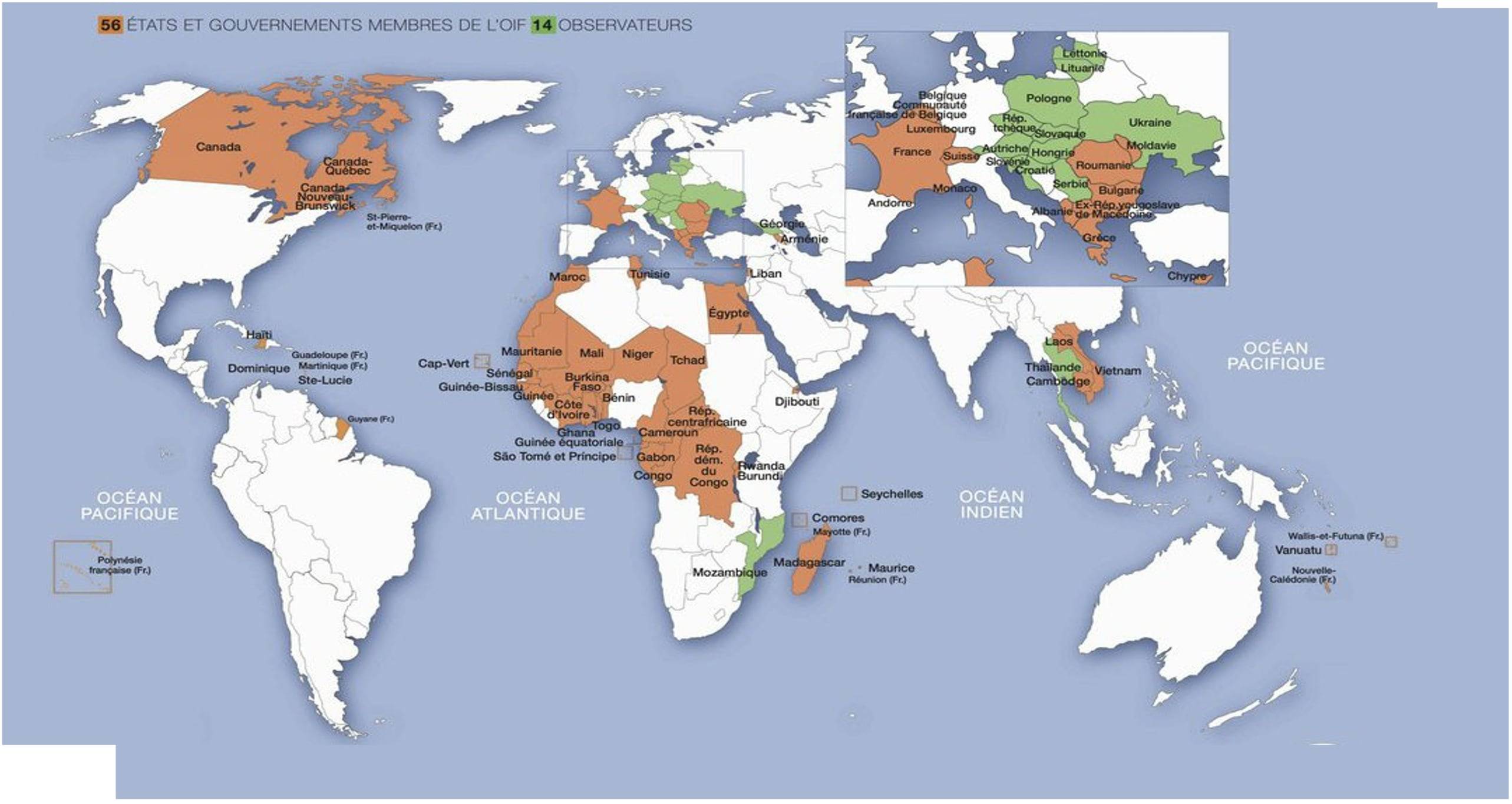 LE MONDE DE LA FRANCOPHONIE