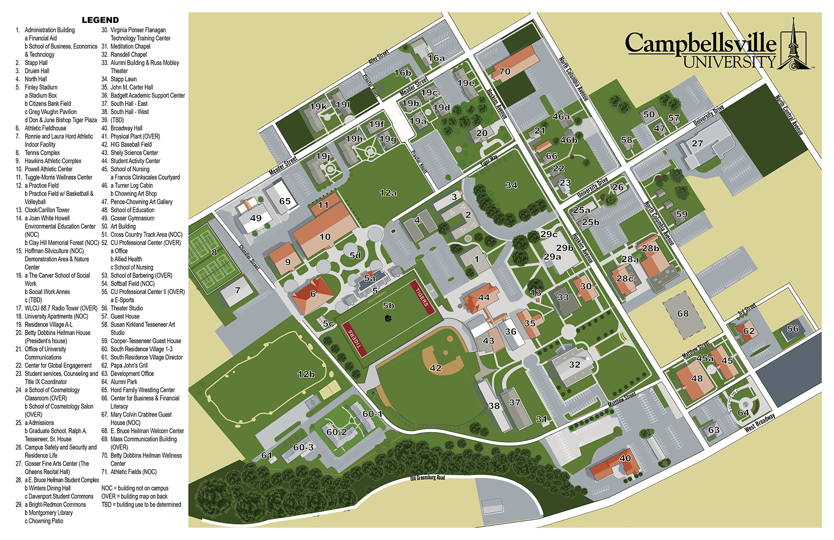 Facilities Directory Campbellsville University